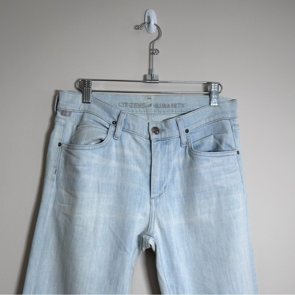 Citizens of Humanity  Calrton Retro High Rise Slim Straight Light Blue Size 27 - Picture 4 of 9